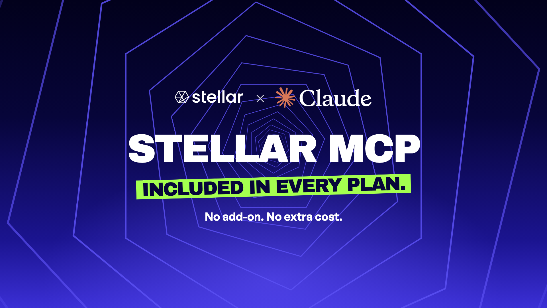 Stellar MCP with ChatGPT: included in every plan, no add-on, no extra cost
